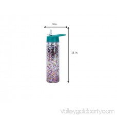 Boston Warehouse Insulated Glitter Filled Flip Top Sport Water Bottle, 20oz, multiple colors 568374498